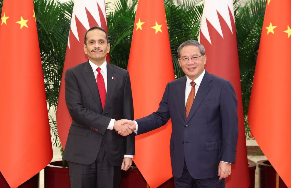 Primer ministro chino se reúne con homólogo de Qatar