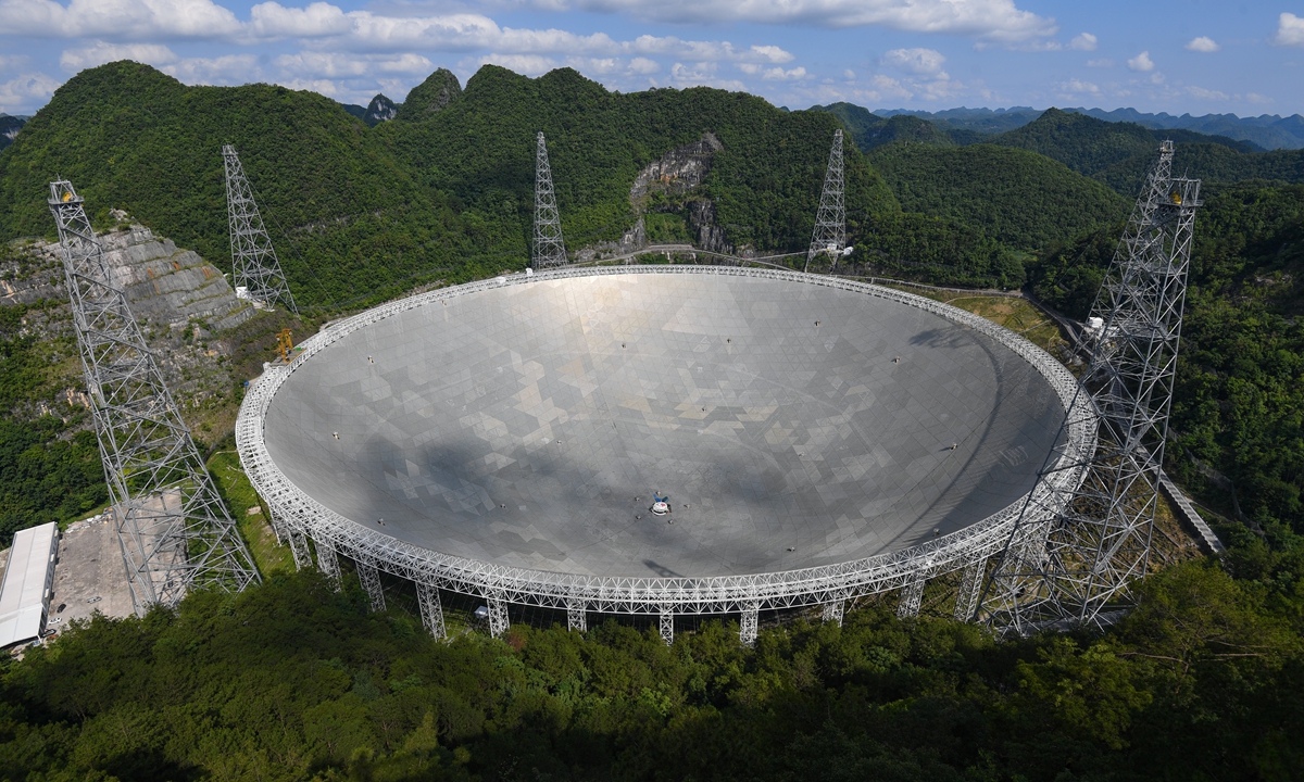 Telescopio Esférico de Apertura de Quinientos Metros (FAST), provincia de Guizhou. (Foto: VCG)