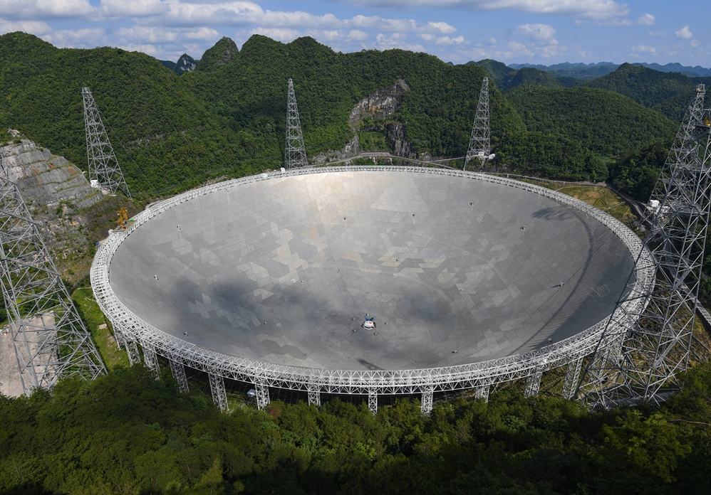 Tecnologías chinas ayudan al radiotelescopio FAST a “escuchar” el espacio profundo