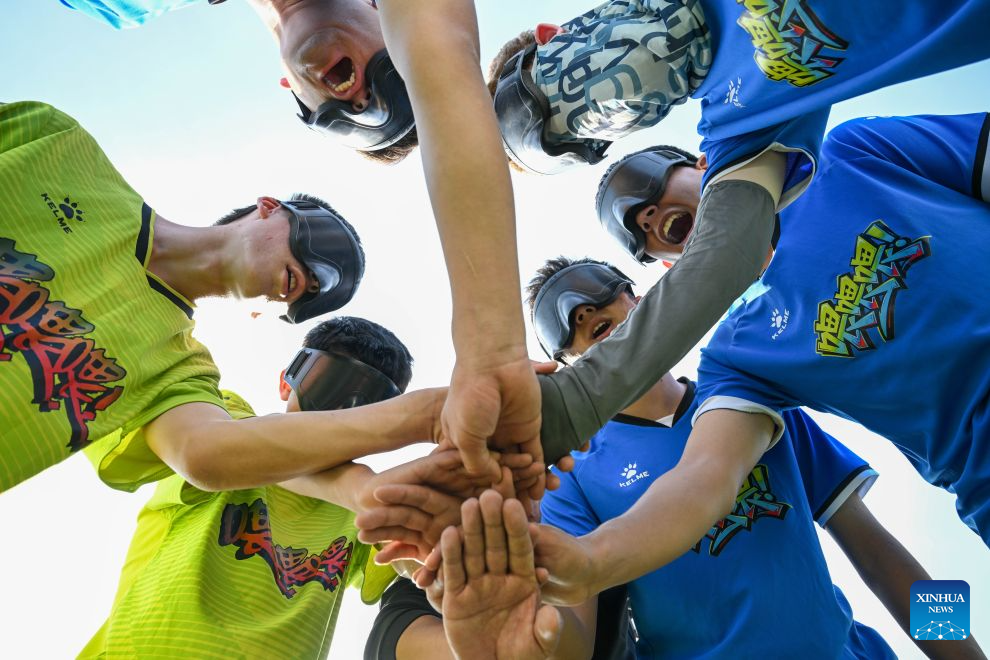 Primer equipo de fútbol para ciegos de Xinjiang